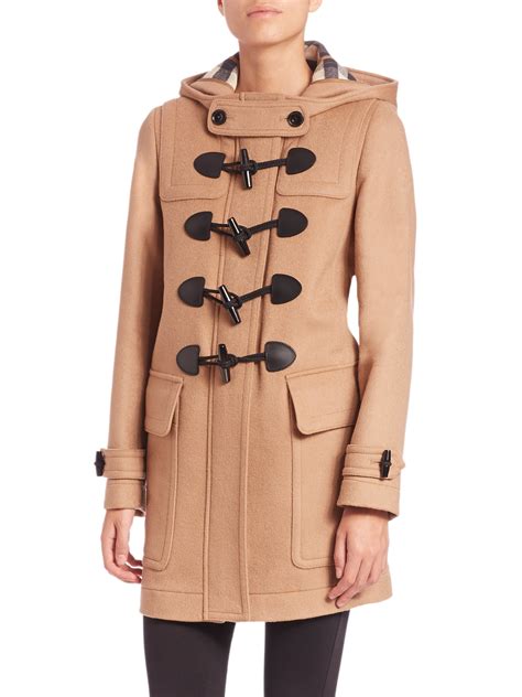 burberry hooded duffle coat|duffle coat burberry femme.